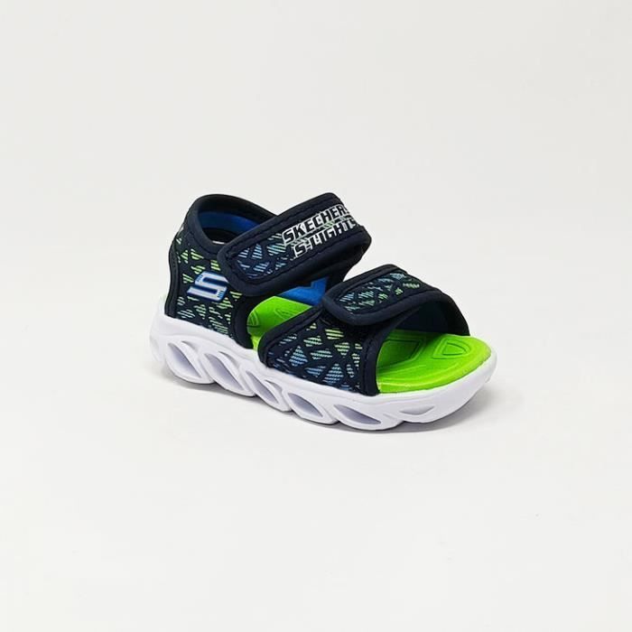 Sandales Enfant SKECHERS HYPONO SPLASH BLEU VERT Semelle Lumineuse Multicolore Cdiscount Chaussures