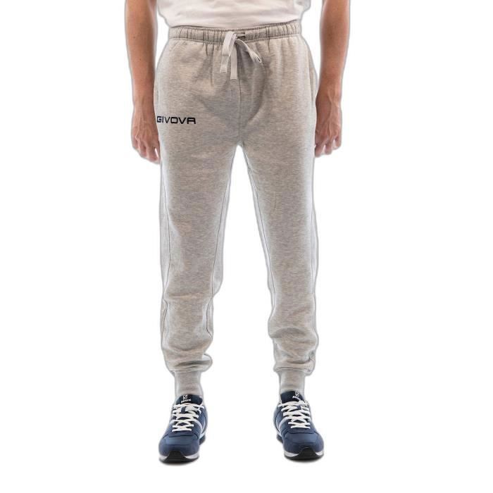 Pantalon polaire d'hiver Jogging Givova Révolution gris pour homme