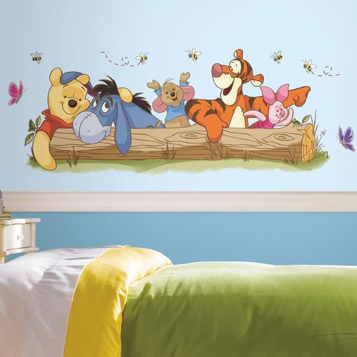 Stickers Geant Winnie L Ourson Et Ses Amis Disney Cdiscount Maison