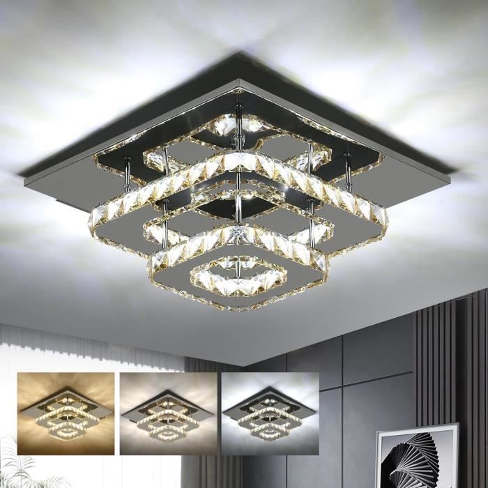 Plafonnier Moderne LED en acier brossé