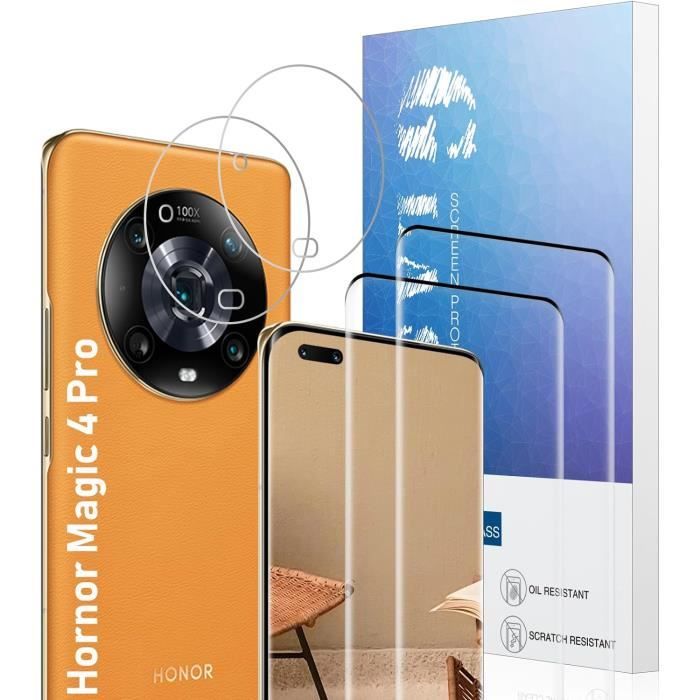 Protection écran Verre Trempé 3D Incurvé TM-Concept Pour Honor Magic 4 Pro - Noir