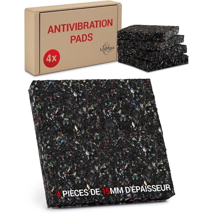 Nornward Tapis AntiVibration Pour Machine À Laver Lot De 4 Pièces 10Cmx10Cm Mousse