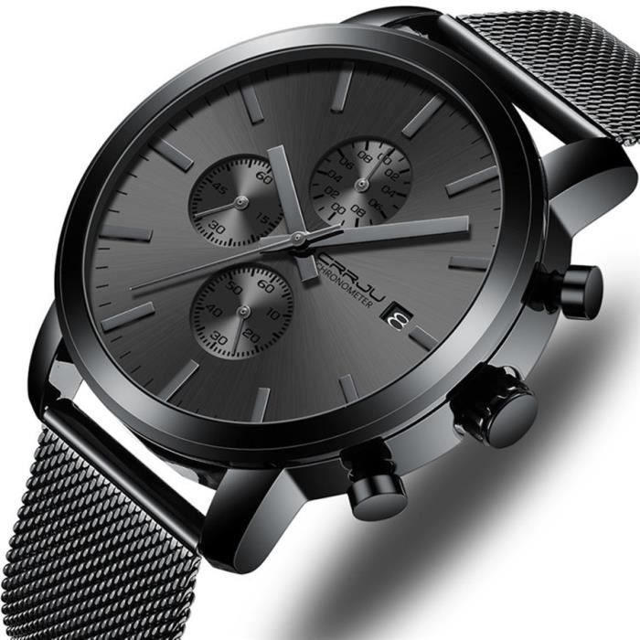 Montre or noir sale homme