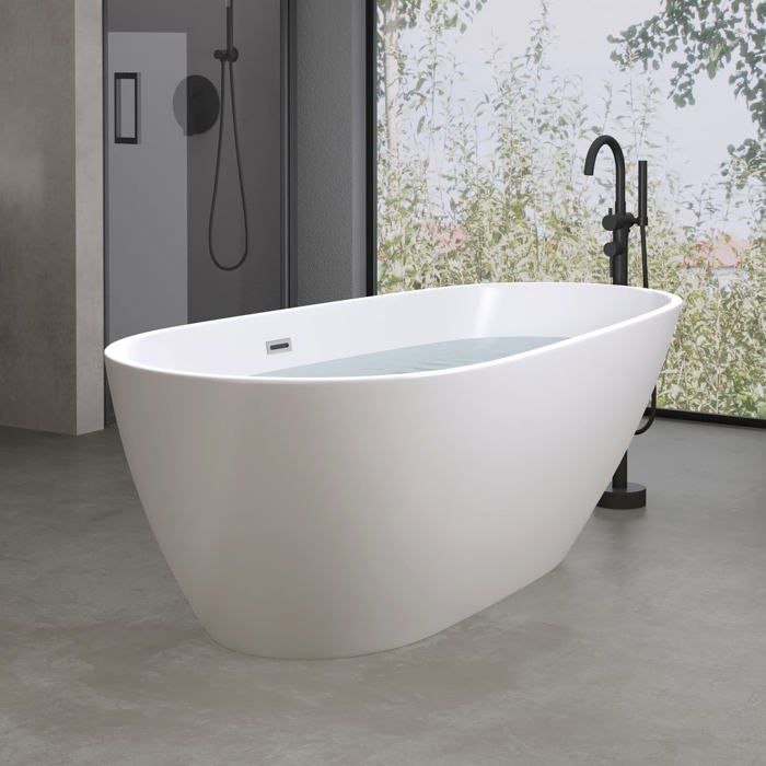 Baignoire Îlot Ovale - SO GOOD - Vicenza506OA - Blanc - Acrylique - 167x84x56cm