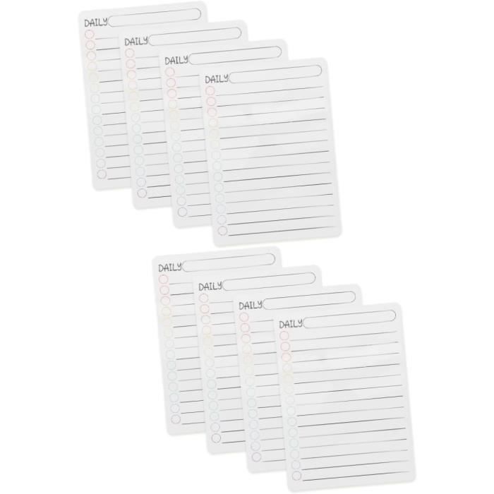 Tableau Magnétique Avec Pochette Transparentes 33x45 Cm - Pour Salle De Classe, Planning Quotidien, Enseignement - Suspension Murale - 10