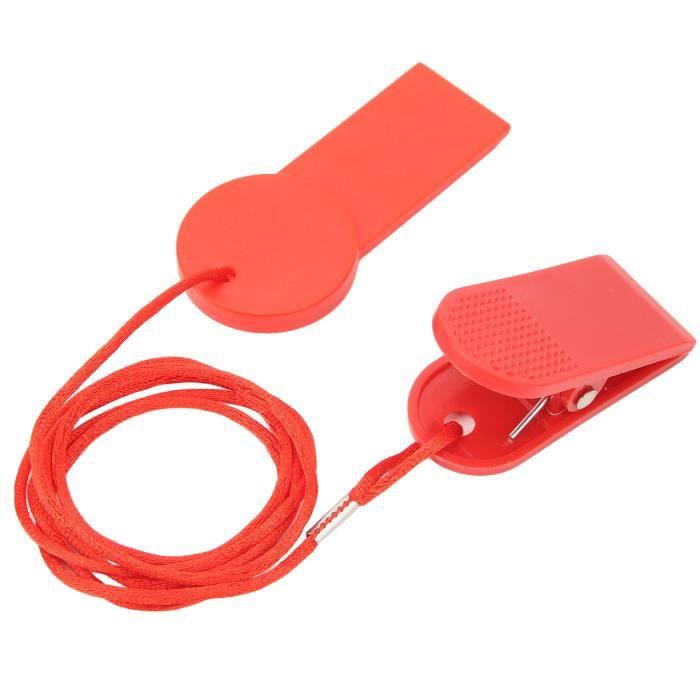 Lot De 2 Clés De Sécurité Magnétiques Pour Tapis Roulant – Interrupteur Universel, Longueur 105 Cm, Compatible Avec La Plupart Des Machines