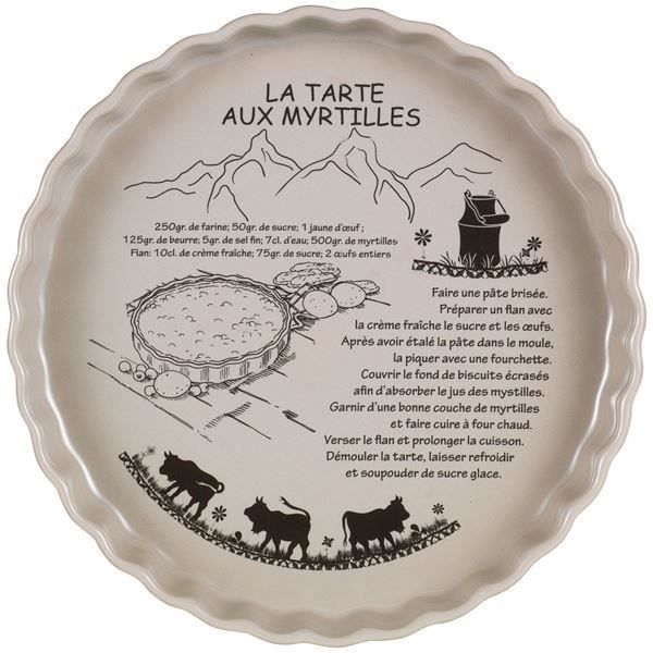 TABLE&COOK PLAT A TARTE TAUPE 28CM 1198496