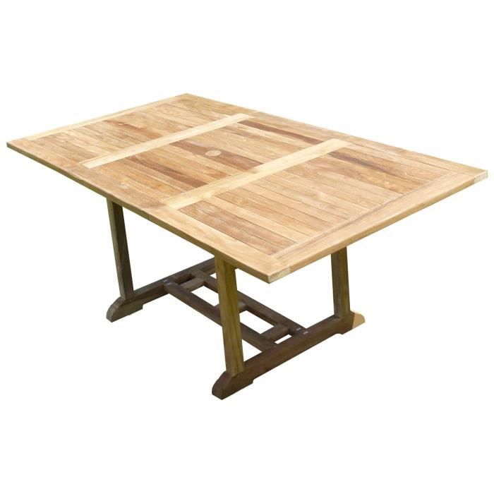table sunang rectangle 120-180x100x75 teck premium