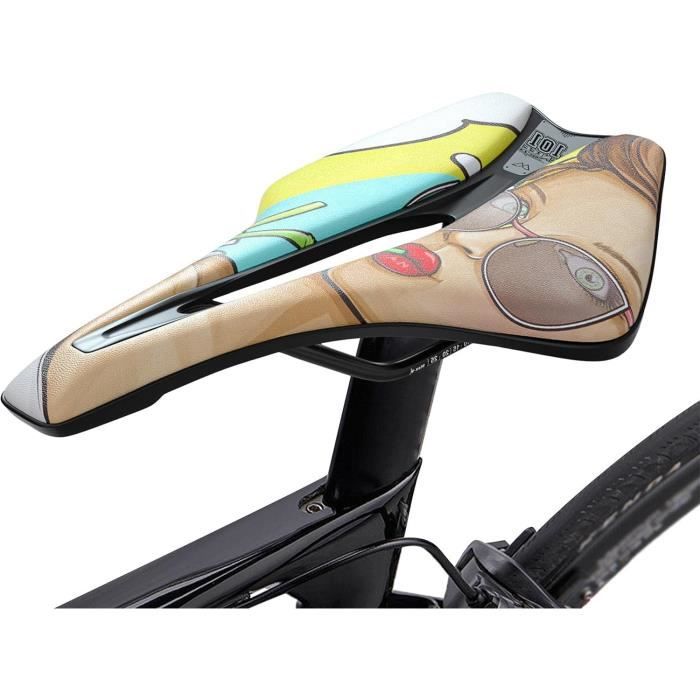Coussin De Selle Gel WEST BIKING Motif écaille - Confort VTT Et Vélo Route