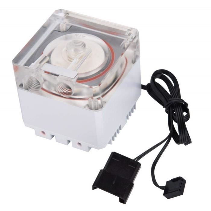 143 CPU Waterkoeling Tank Kit - 800L/H 19 W 12 V CPU Koelcilinder Pompsysteem voor Computer Waterkoeler Reservoir Systeem Koellichaam Kit voor PC Computer
