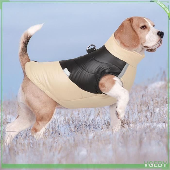 Comparer les prix de Manteau réfléchissant pour chien - V GEBY - Kaki - Imperméable - Chaud et confortable