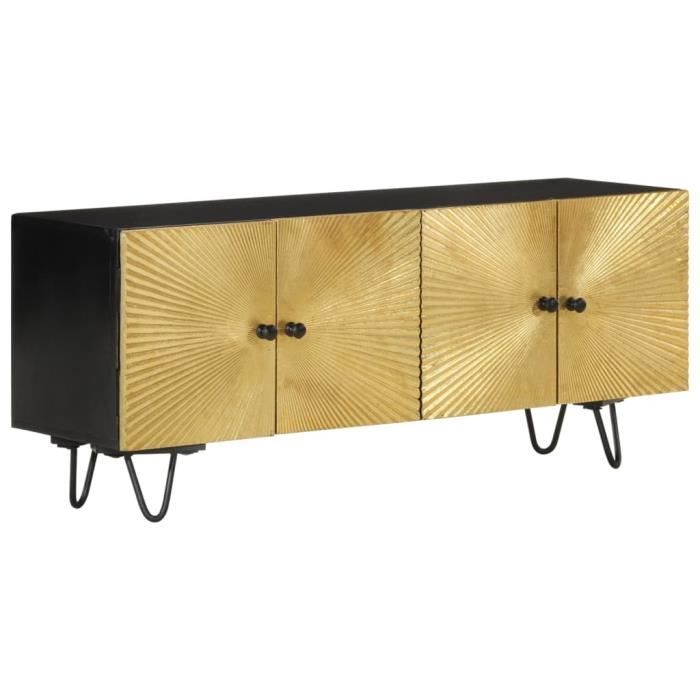 vidaXL Meuble TV 110x30x45 cm bois massif de manguier 351625