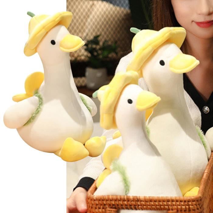 Jouet en peluche Vvikizy Petit canard en peluche Jaune 35 cm de long Cdiscount Jeux Jouets