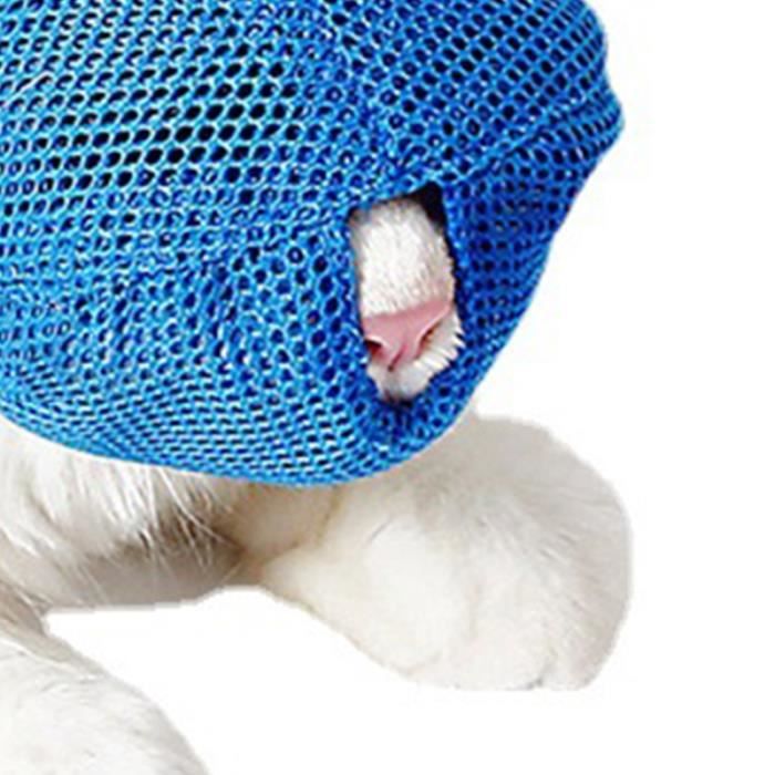 Comparer les prix de Muselière pour chat - VVIKIZY - Maille respirante - Réglable - Confortable - Taille S