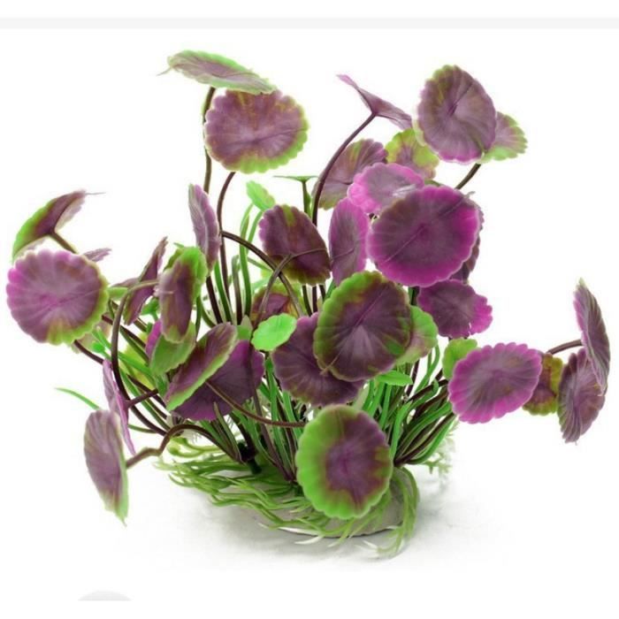 Comparer les prix de Violet eau plastique dornement daquarium de réservoir de poissons dusine artificielle