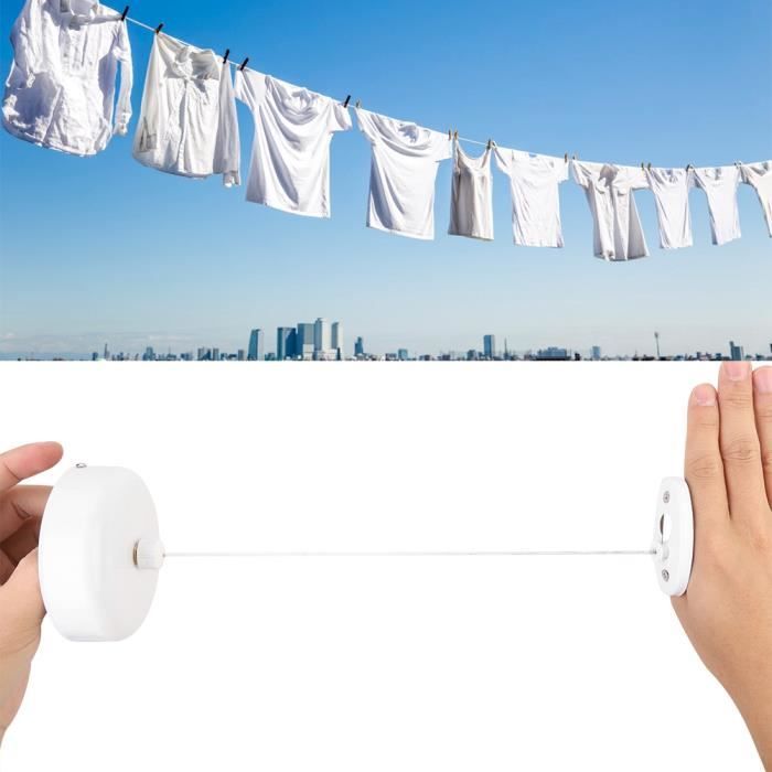 Sèche-linge Rétractable Cordomatic CR-08 – Boîte à Ligne 8 Pieds (2,5 M) Vintage Neuve