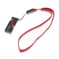 5x Bracelet pour téléphone mobile, appareil photo numérique clé USB, lecteur mp3, smartphone et bien plus encore (couleur rouge)-1