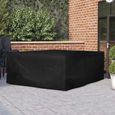 LEX Couverture de table de jardin Housse de table de jardin Housses de table et de chaise de jardin deco Couleur assortie 2 - Qqmora-1