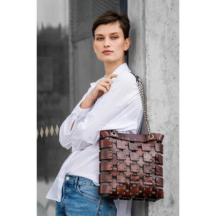Sac fait main best sale cuir