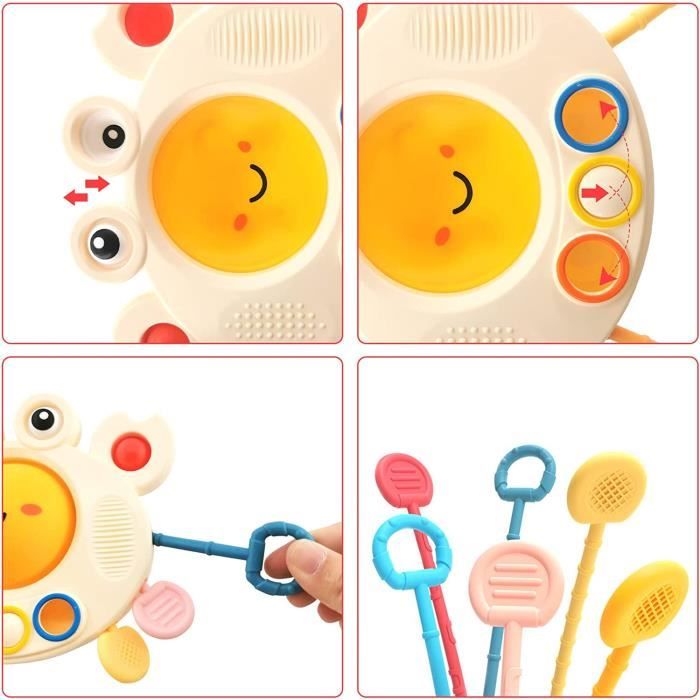 Jeu De Tri Montessori Montessori Jouets Pour Bebe 1 2 Ans, Sensoriel Corde à Tirer En Silicone Et D'Éveil Jouet Pour Bébé 7 8 9 12 18 Mois, éducatifs Motricité Voyage Jeux Jeu De Tri Montessori Montessori Jouets Pour Bebe 1 2 Ans, Sensoriel Corde à Tirer En Silicone Et D'Éveil Jouet Pour Bébé 7 8 9 12 18 Mois, éducatifs Motricité Voyage Jeux