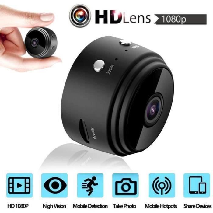 Mini Caméra Espion 1080p HD WiFi Avec Vision Nocturne - Détection Mouvement Et Audio