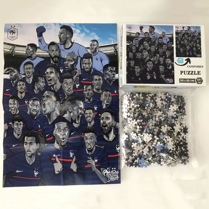 CONFO® Puzzle Euro 2020 Équipe de France Coupe d'Europe 500 pièces cadeau  adultes enfants jouets éducatif divertissement football - Cdiscount Jeux -  Jouets