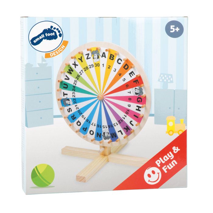 Small Foot – Roue De La Fortune En Bois « Garden Buddies » – Personnalisable Avec Feutre – Dès 3 Ans