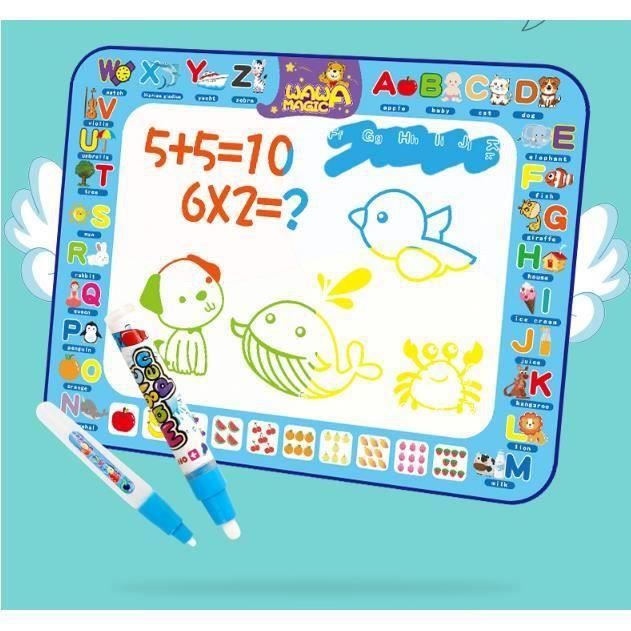 Bangcool Tapis de dessin d'eau pour enfants tapis de dessin créatif  réutilisable éducatif Aqua Mat Doodle 