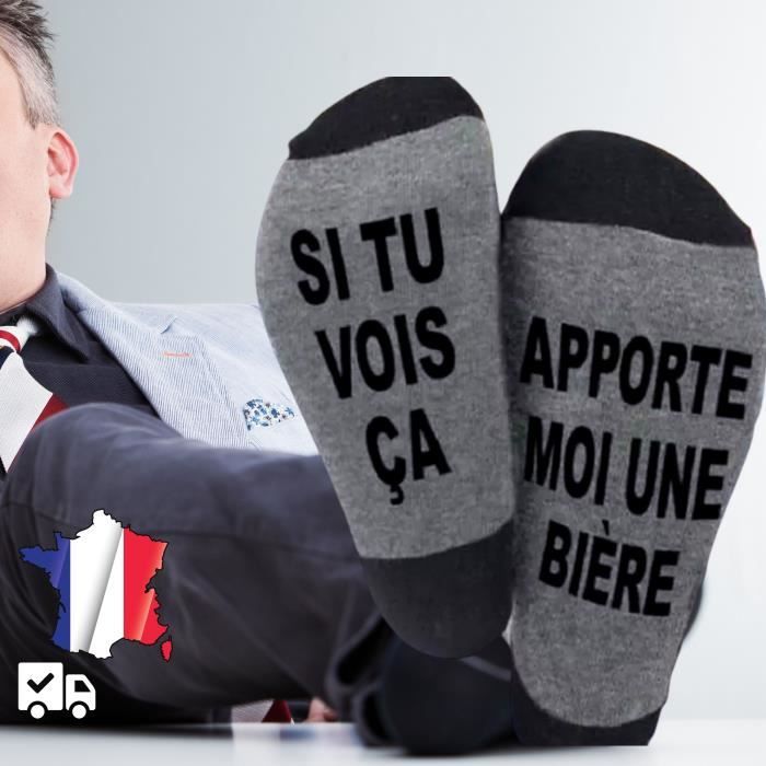 Chaussette humoristique biere hotsell