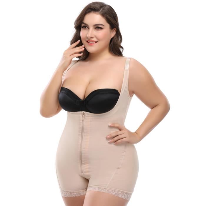 Body Gaine pour Femme,Grande Taille Femme Ventre Plat Gainante Minceur  Combinaisons Sculptantes Sous-vêtements Invisibles Beige Beige - Cdiscount  Prêt-à-Porter