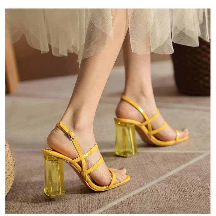 Sandale new arrivals talon bloc