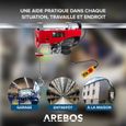 AREBOS Treuil Palan électrique | 500/1000 kg | 1300W | Treuil Palan à Chaine à Levier | Treuil palan à Ascenseur levage-2