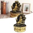 Cuque Décoration de fontaine Statue de Bouddha LED Innovante Ornement de Table de Fontaine de Cascade avec Pompe à Eau pour Décor-2
