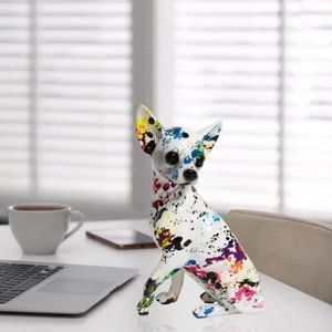 Statue Décorative CHIHUAHUA En Résine Rouge XXL - 53 Cm De Haut, Pièce Unique Et Amusante