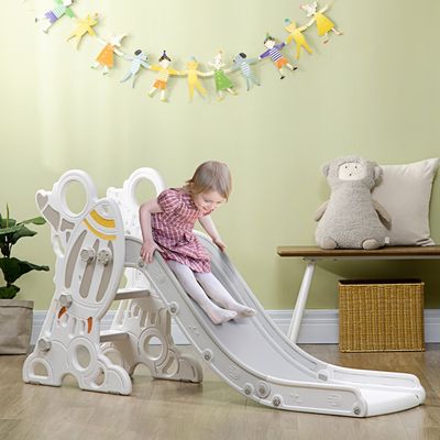 Toboggan Intérieur AIYAPLAY – Avec Panier De Basket, Thème Tigre Bleu, Pour Enfants De 18 à 36 Mois, Jusqu'à 25 Kg