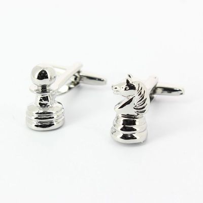 BCughia Set Bouton Manchette, Cadeau Danniversaire pour Homme Bleu Acier Inoxydable Conception de Mosaïque Carrée Bouton Manchette Nouvel an 18x18mm