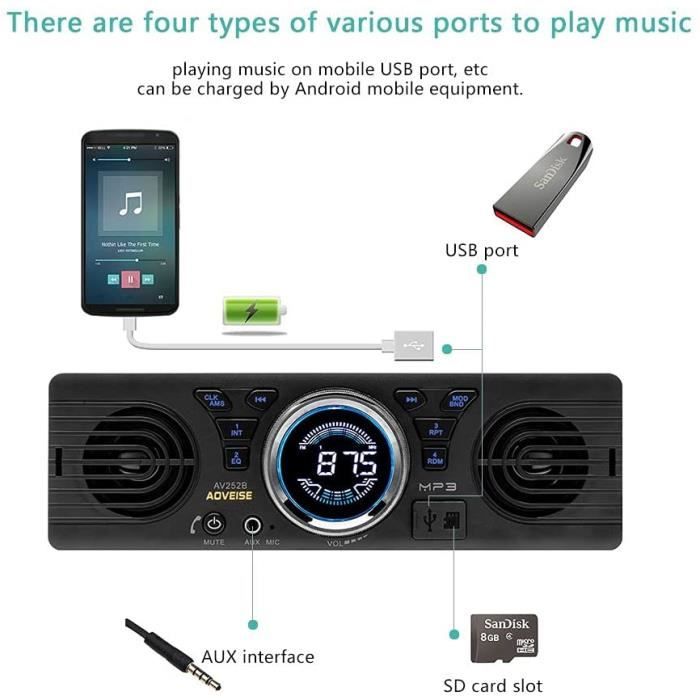 LEADSTAR Téléviseur LCD Portable 5" Avec Antennes - USB SD - TV Numérique Pour Voiture, Camping, Cuisine