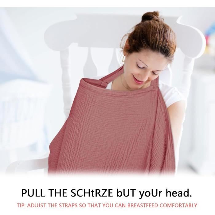 Tablier Couverture D'Allaitement Bébé Cache Seins Coton Soins