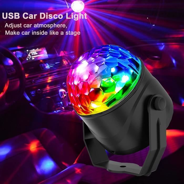 Lampe 3 Couleur Lumière 5W LED RGB Projecteur Boule Fête Soirée DJ