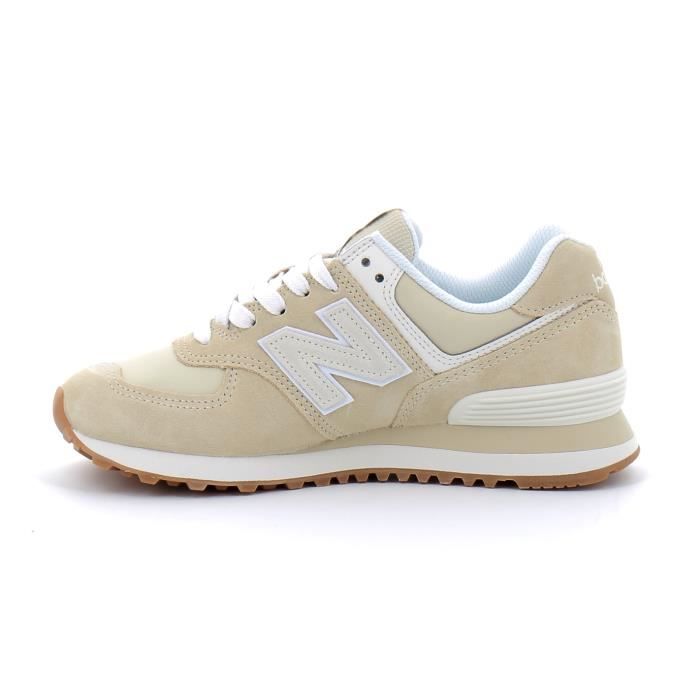 Baskets New Balance WL574 Homme Sandstone Beige Lacets