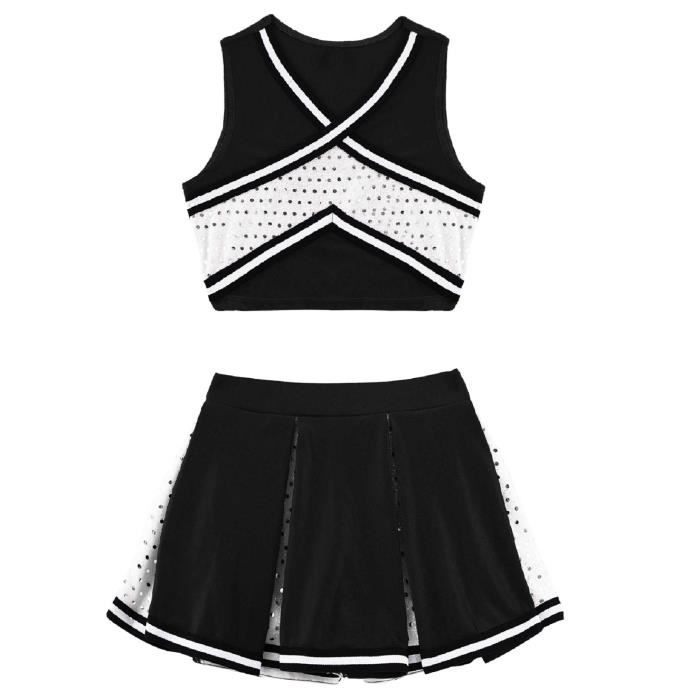 Costume Pom-pom Girl Zombie Enfant Fille - Robe, Pompons, Bas, Accessoires Pour Halloween, Carnaval - 11