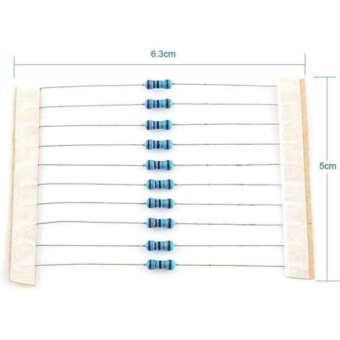 Lot De 100 Résistances 1W 3.9 Ohm 1% – Film Métallique Précis – ROHS – Idéal Électronique & Réparation