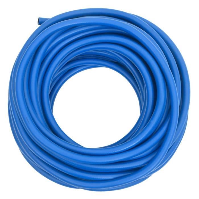 VBESTLIFE Tuyau d'air du compresseur Tuyau pneumatique flexible bleu de PVC  de 15M avec le connecteur rapide pour le compresseur - Cdiscount Bricolage
