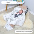 Couverture bébé siège bébé - TOTSY BABY - Éléphant beige - 90x90 cm - Coton-3
