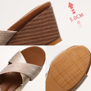 Sandales à Talon Compensé Femme Bege - France FR | Ped Femme