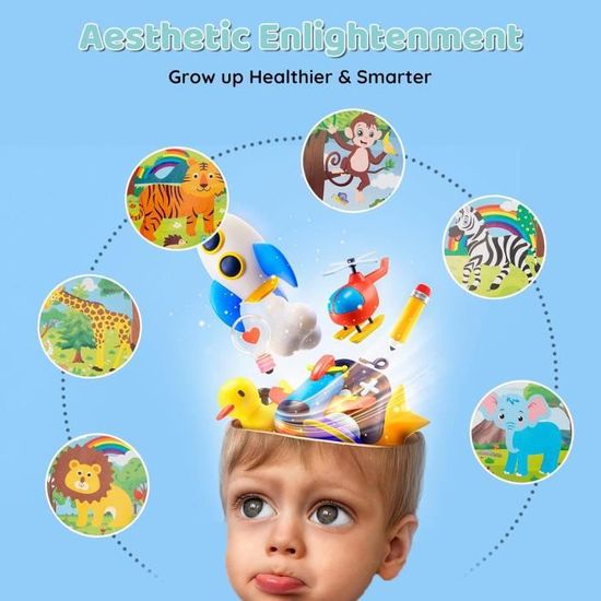 6 Pièces Puzzle en Bois Enfant, Jouet Bébé 3D Puzzles, Jouet Montessori 6 Pièces Puzzle en Bois Enfant, Jouet Bébé 3D Puzzles, Jouet Montessori