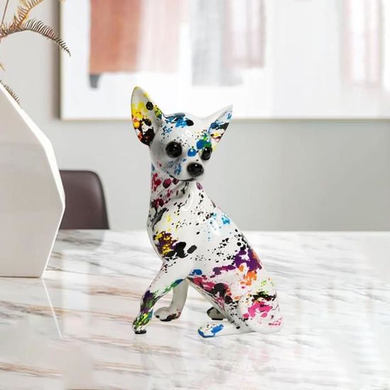 Chihuahua, chien assis statue, en édition limitée, ArtDog