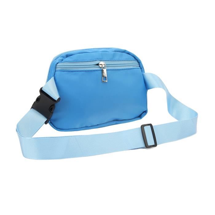 Sac Banane HIFOT Pour Femme - Tissu Oxford Durable, 2 Poches Zippées, Sangle Réglable, Multi-porté - Idéal Pour Running, Rando, Voyage Et Quotidien