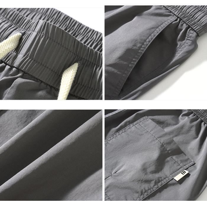 Pantalon de Travail Homme Cheville Elastiquée Léger Taille Elastiquée -  Noir Noir - Cdiscount Prêt-à-Porter