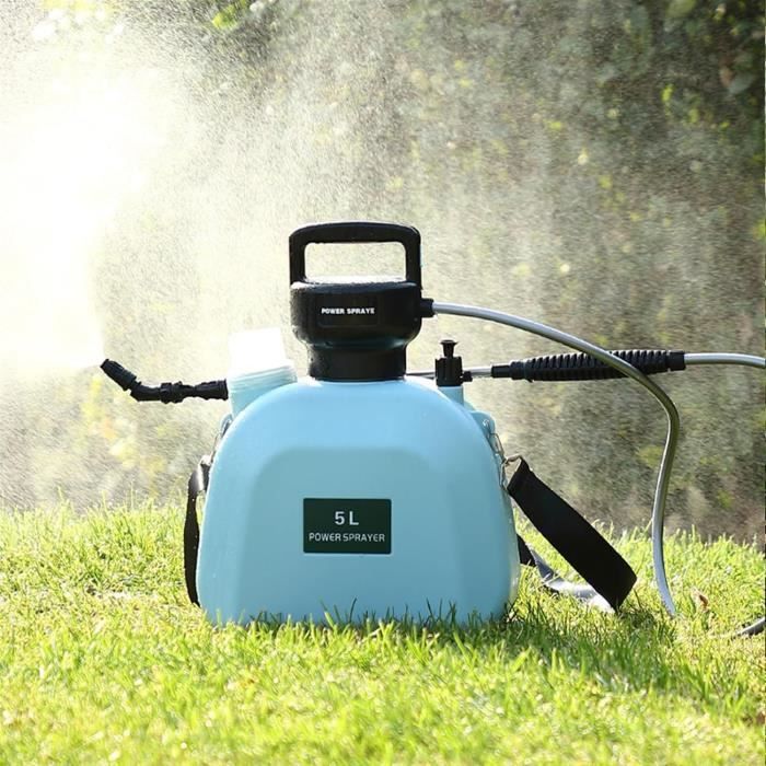 BlumWay Pulvérisateur à Pression à Batterie 2 Gallons - Pulvérisateur Électrique Jardin Avec 3 Buses